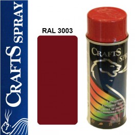 CRAFTS -  CZERWONY RUBIN lakier dekoracyjny RAL 3003 (400 ml)