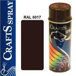 CRAFTS -  CZEKOLADOWY BRĄZ lakier dekoracyjny RAL 8017 (400 ml)