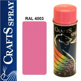 Crafts -  różowy lakier dekoracyjny RAL 4003 400ml