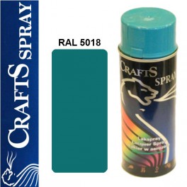 CRAFTS - TURKUSOWY lakier dekoracyjny RAL 5018 (400 ml)