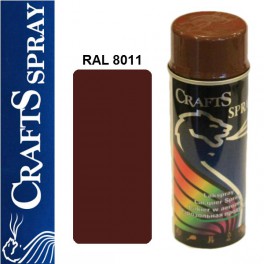 CRAFTS -  ORZECHOWY BRĄZ lakier dekoracyjny RAL 8011 (400 ml)