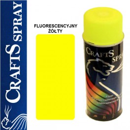 Crafts - fluorescencyjny lakier żółty 400ml