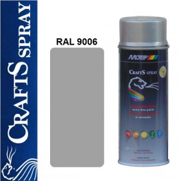 CRAFTS -  SREBRNY lakier dekoracyjny RAL 9006 (400 ml)