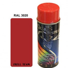 CRAFTS - JASNY CZERWONY lakier dekoracyjny RAL 3020 (400 ml) CRAFTS - JASNY CZERWONY lakier dekoracyjny RAL 3020 (400 ml)